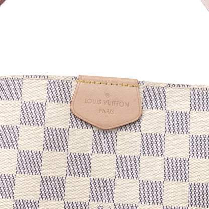 Louis Vuitton Damier Azur Graceful MM Rose Ballerine 13 of 16