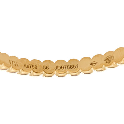 Van Cleef & Arpels 18K Yellow Gold Small Perlee Ring 56 7.5 4 of 5