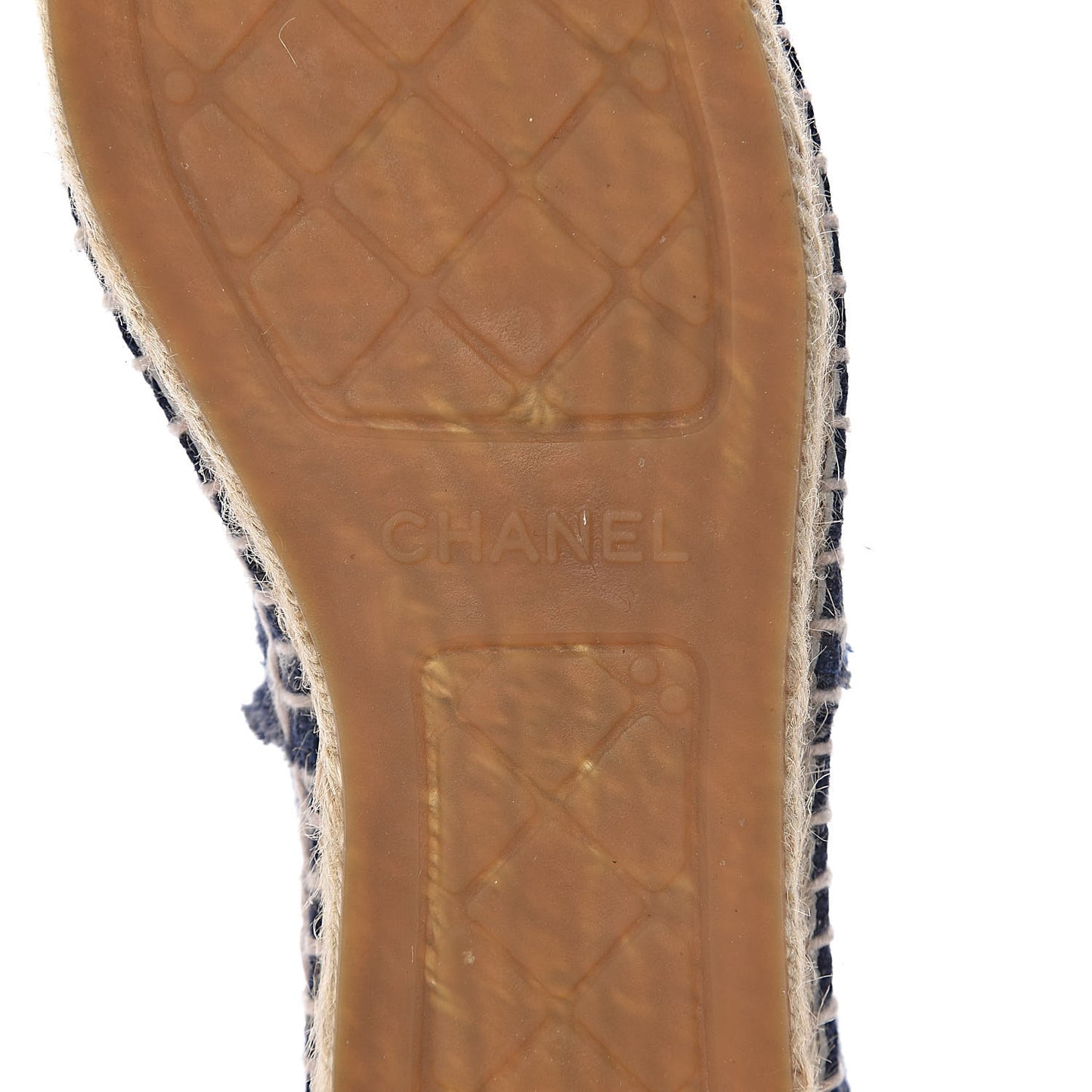Denim Toile CC Espadrilles 38 Navy Black