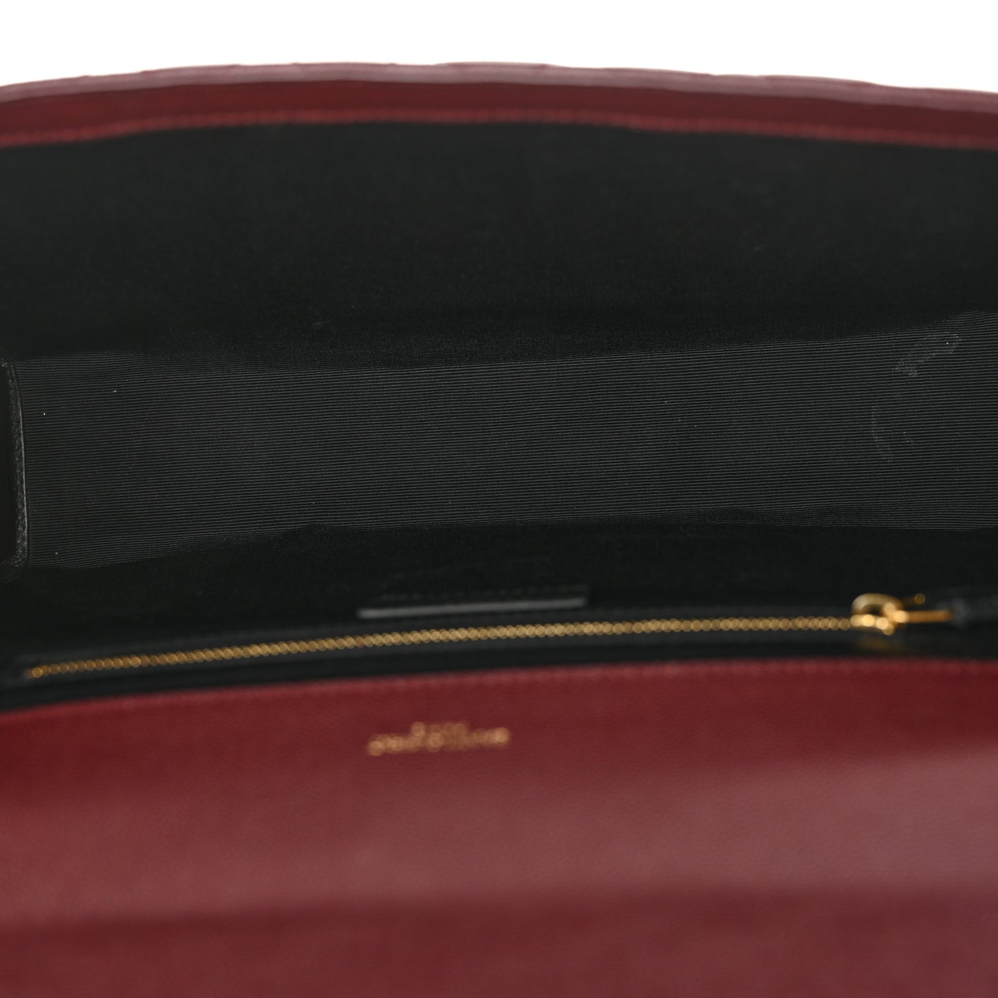 Grain De Poudre Mixed Matelasse Large Triquilt Monogram Satchel Rouge Legion
