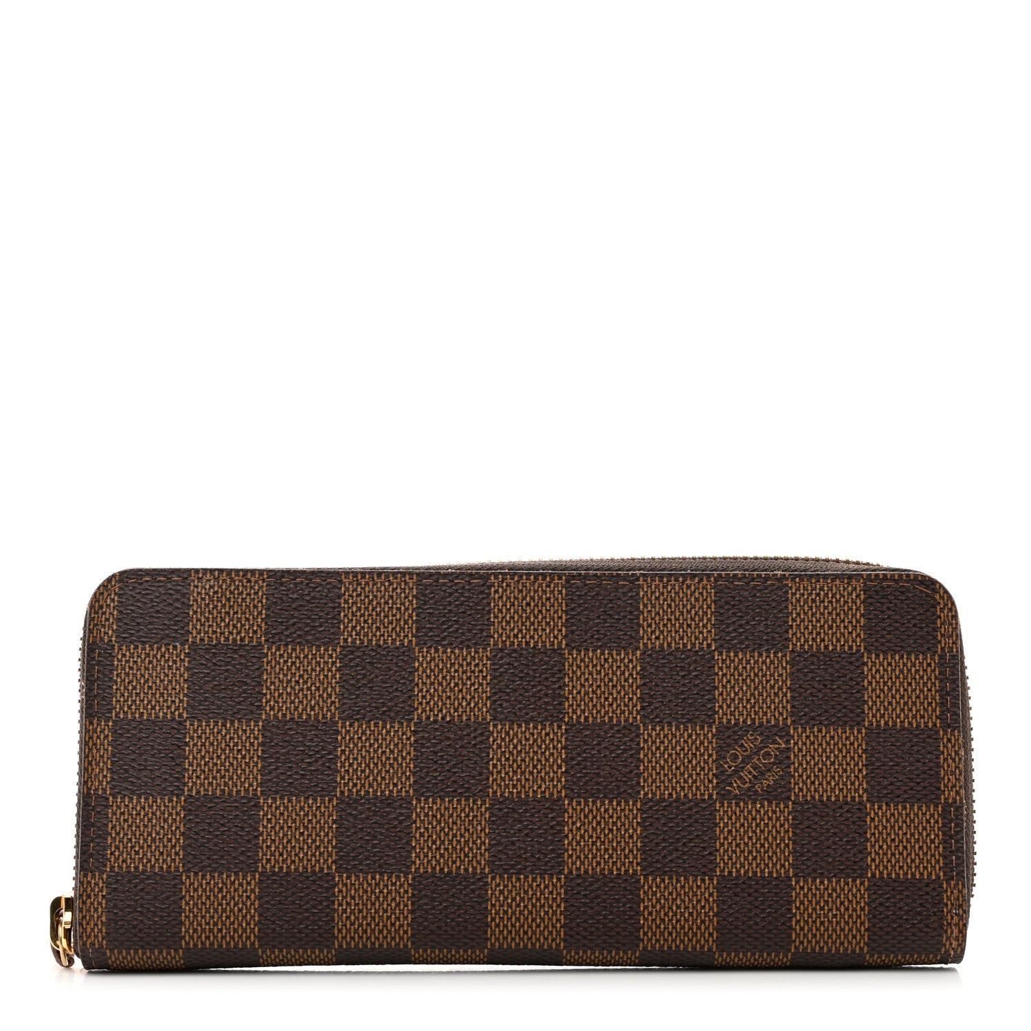 Louis Vuitton Damier Ebene Clemence Wallet Rose Ballerine 1 of 7