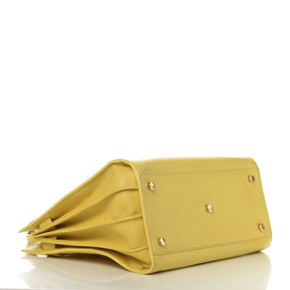 Saint Laurent Calfskin Small Sac De Jour Yellow 4 of 15