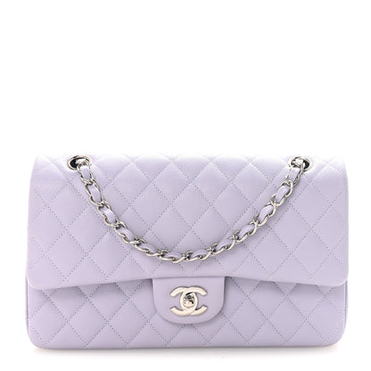 Chanel Caviar Quilted Medium Double Flap Light Purple 1 of 10
