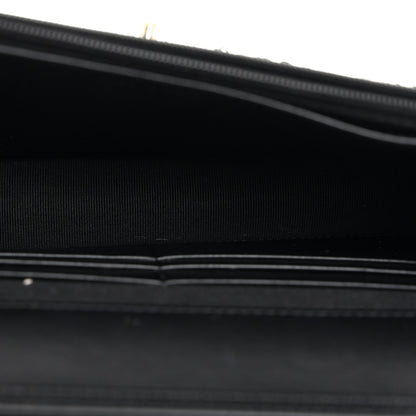 Chanel Tweed Sequin Quilted Wallet On Chain WOC Black White 5 of 10