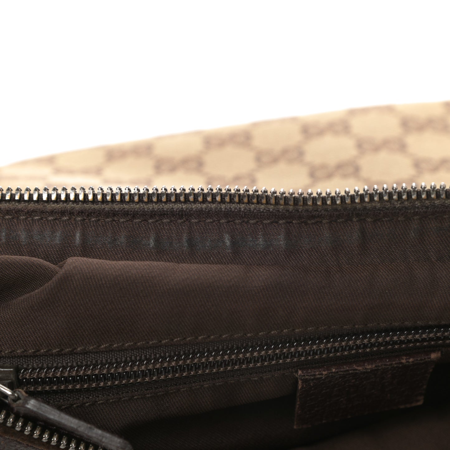 Monogram Medium Half Moon Hobo Dark Brown