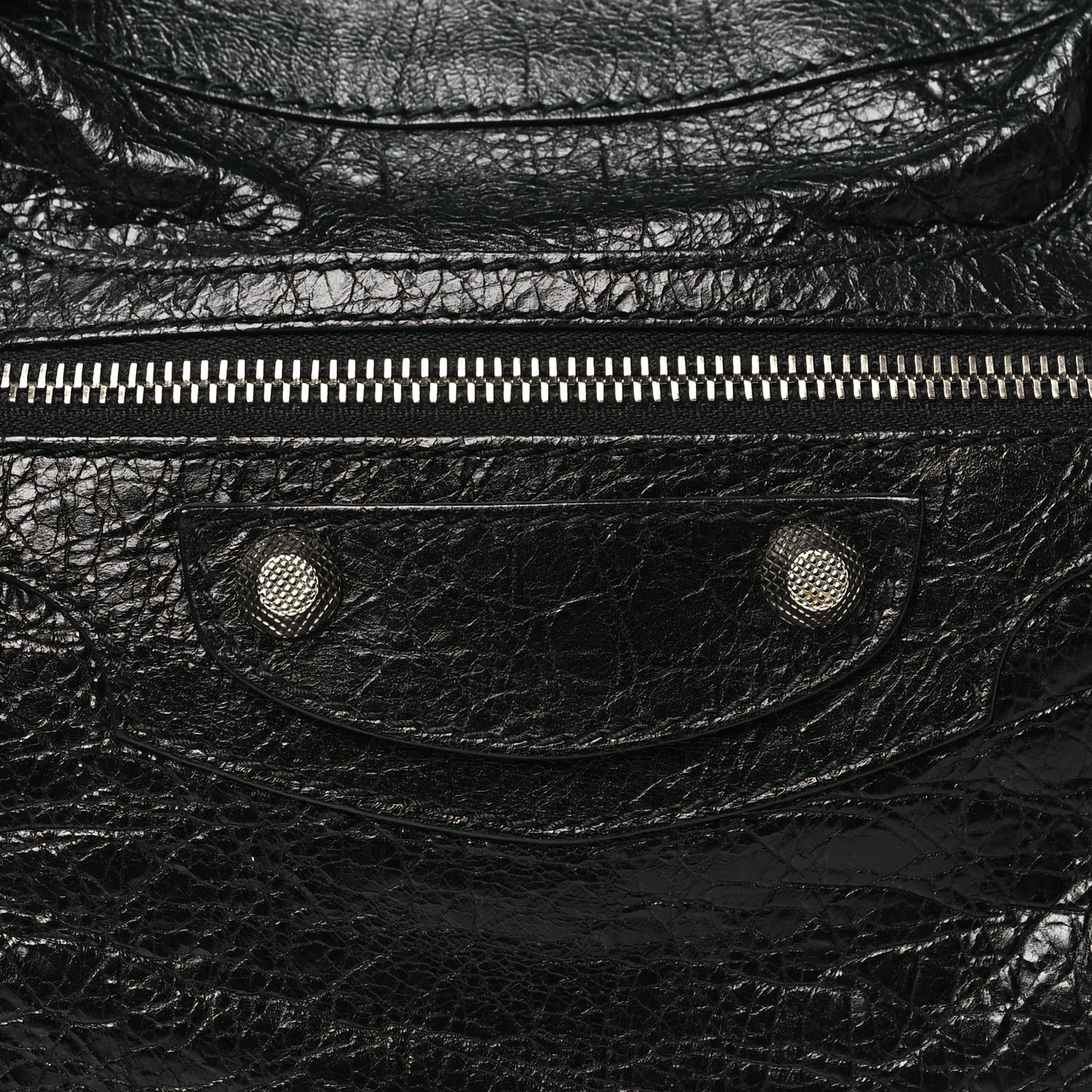 Agneau Giant 12 Silver Hardware Town Black