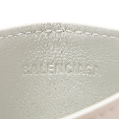 Balenciaga Semi Shiny Calfskin Crocodile Embossed Neo Classic Card Holder White 6 of 8