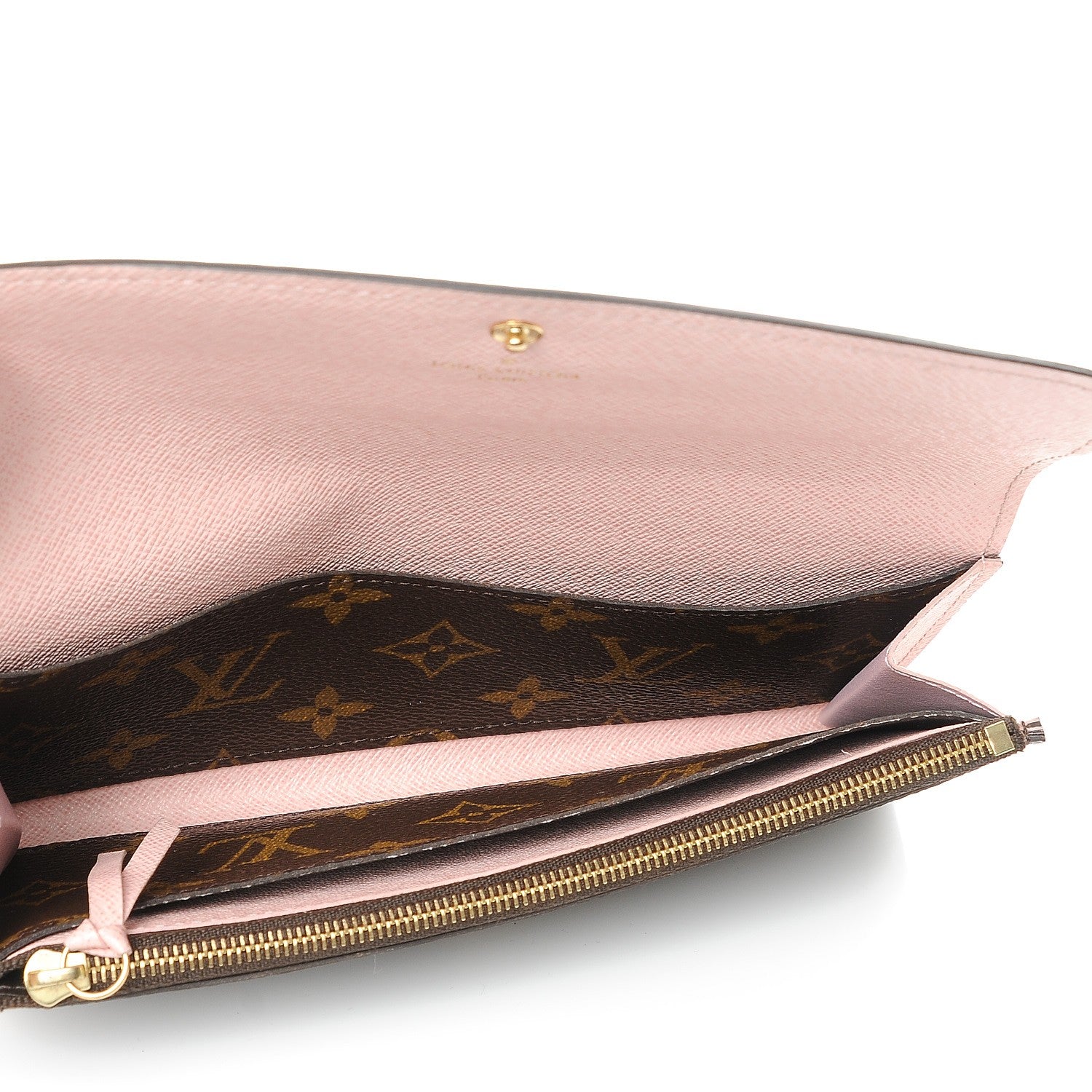 Louis Vuitton Monogram Emilie Wallet Rose Ballerine 5 of 7