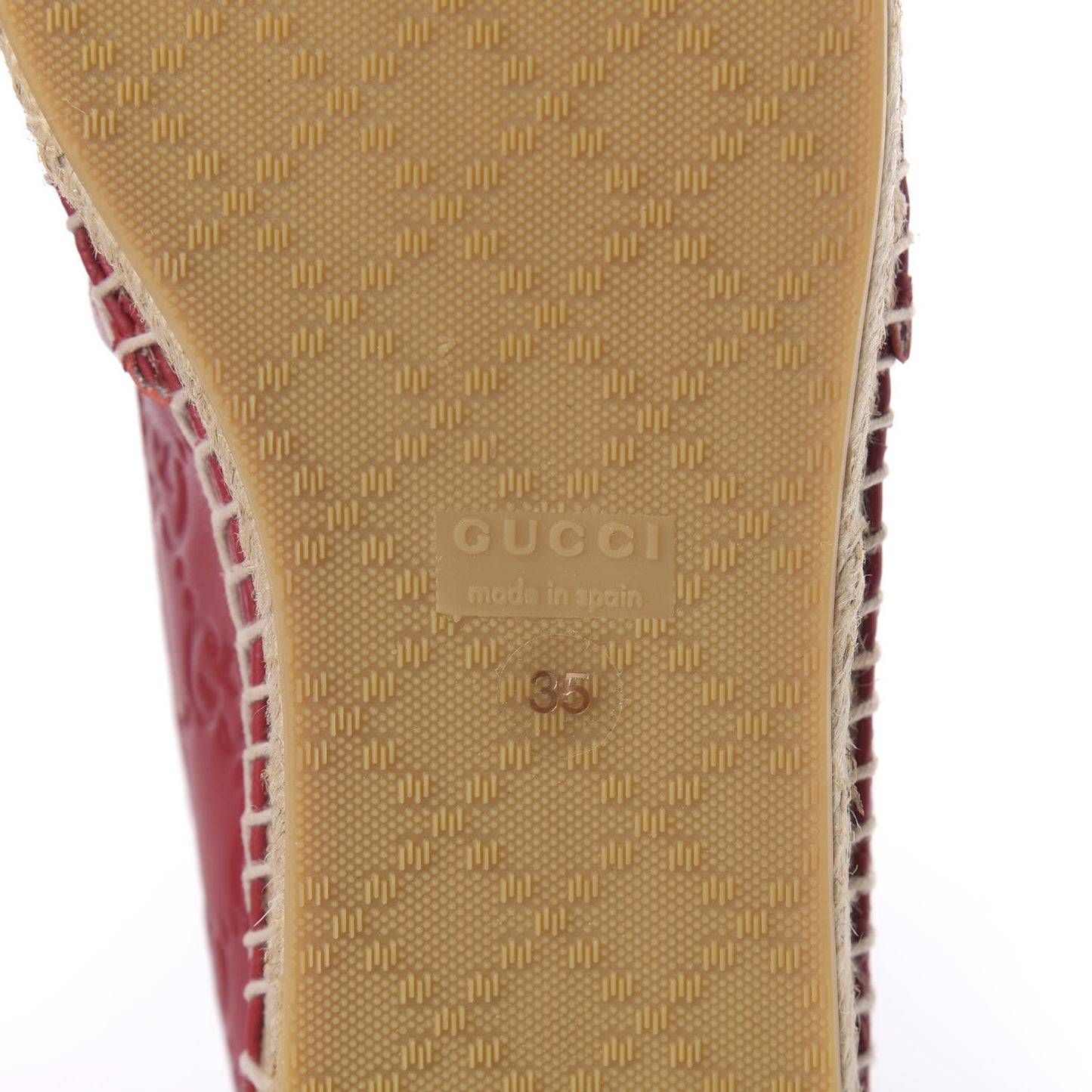 Guccissima Womens Signature Espadrilles 35 Hibiscus Red