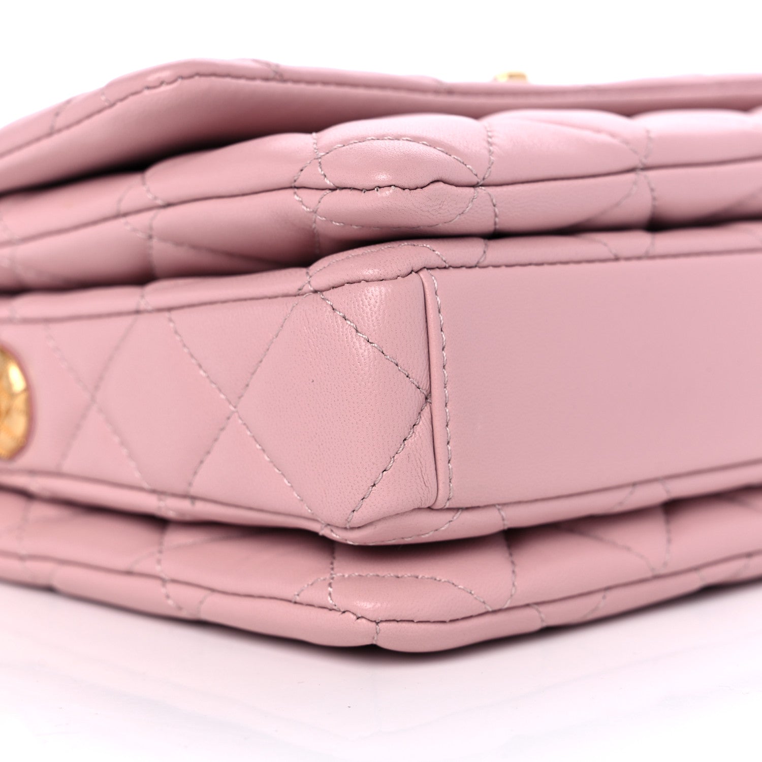 Chanel Lambskin Quilted Mini Medallion Multi Chain Flap Light Pink 7 of 8