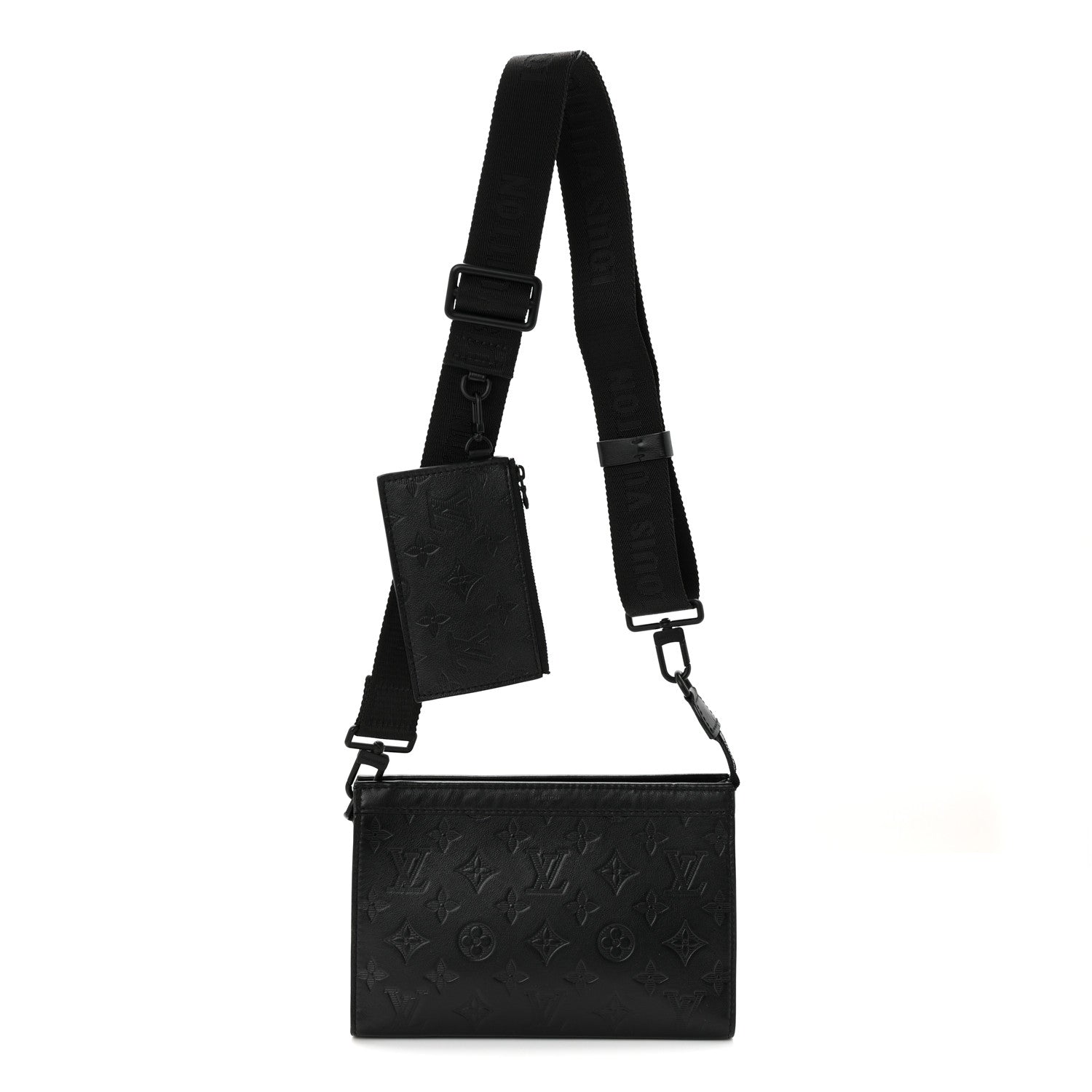 Louis Vuitton Calfskin Monogram Shadow Gaston Wearable Wallet 1 of 10