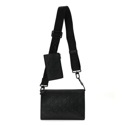 Louis Vuitton Calfskin Monogram Shadow Gaston Wearable Wallet 1 of 10