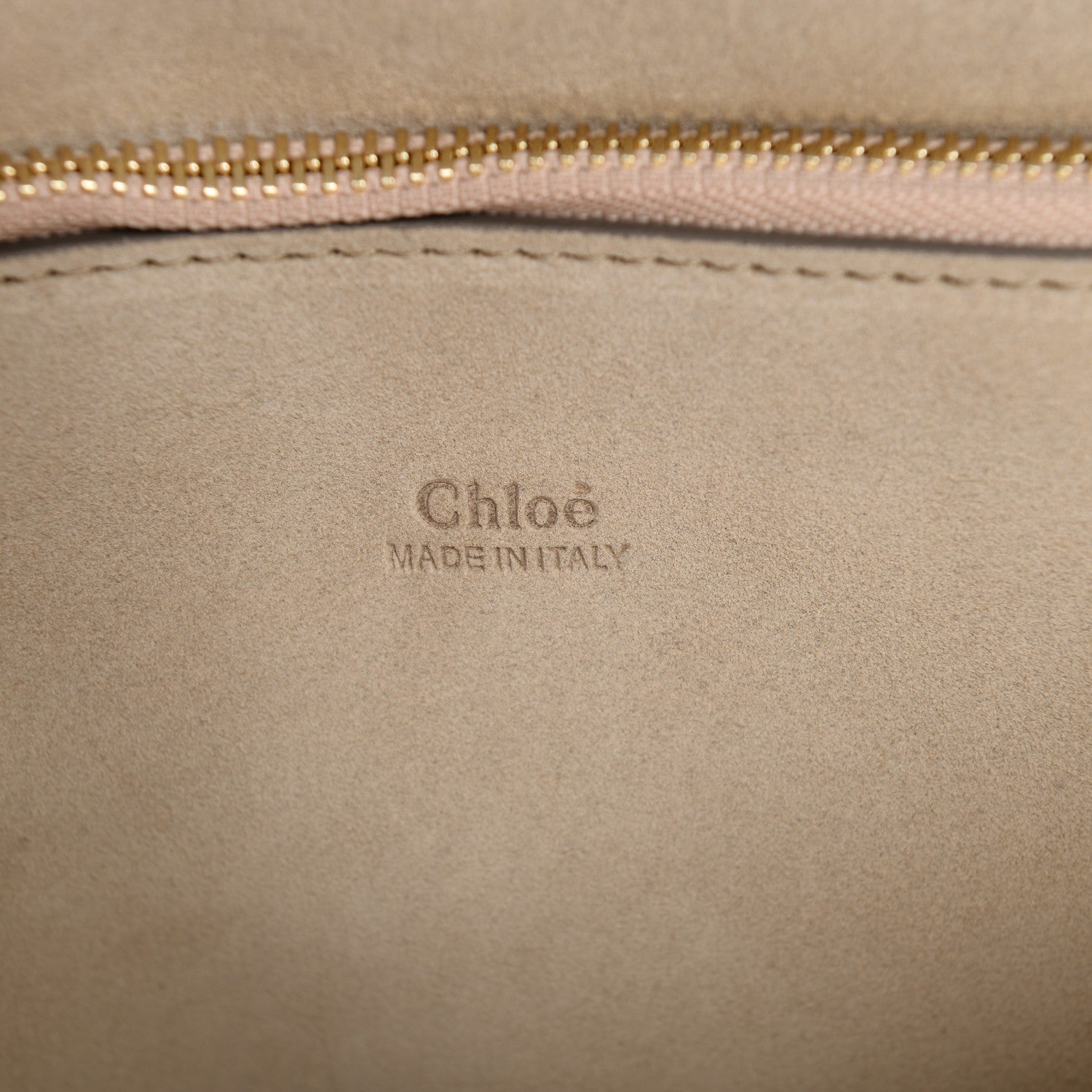 Chloe Calfskin Suede Medium Faye Shoulder Bag Motty Grey 7 of 7