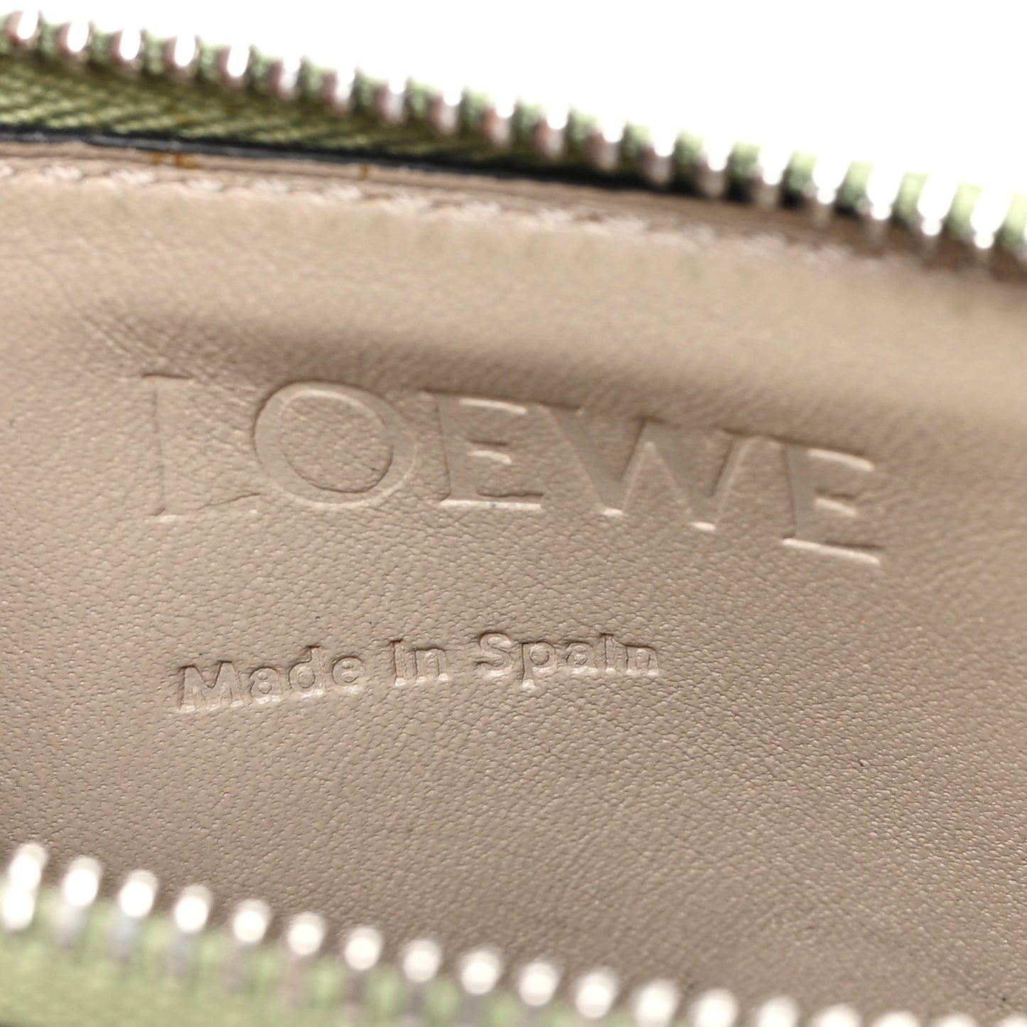 Soft Grained Calfskin Coin Card Holder Rosemary Tan
