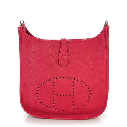 Hermes Taurillon Clemence Evelyne III PM Rubis 1 of 9