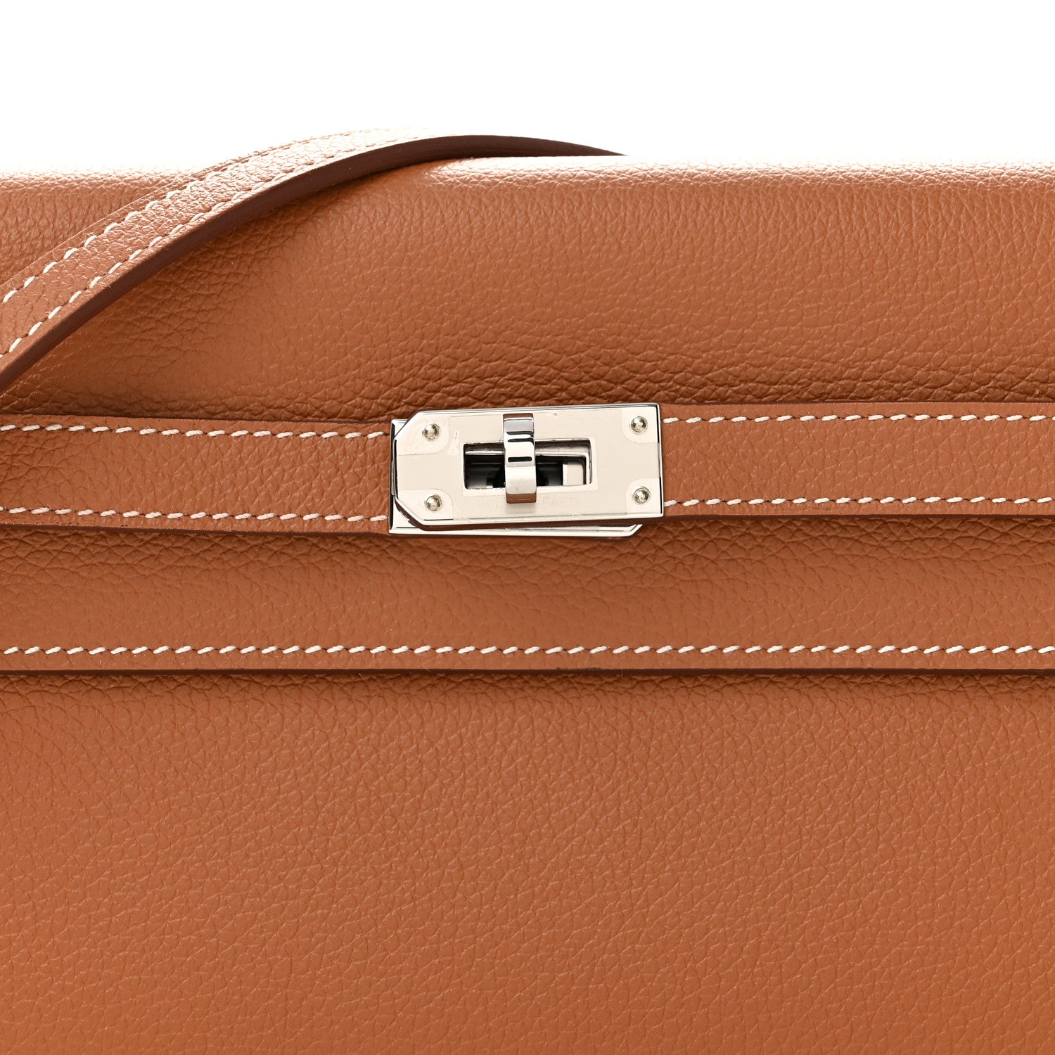 Hermes Evercolor Kelly Wallet To Go Gold 8 of 11