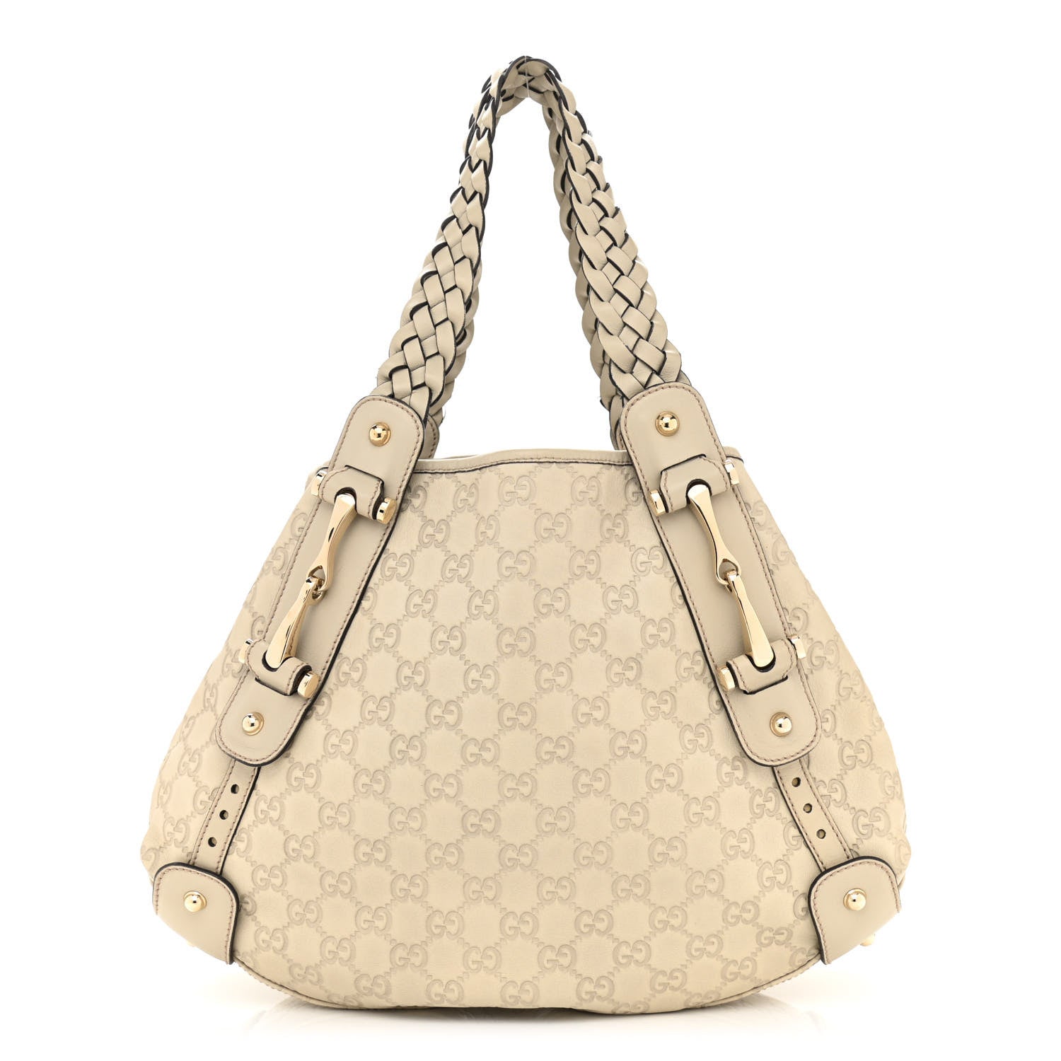 Gucci Guccissima Small Pelham Shoulder Bag Off White 1 of 13