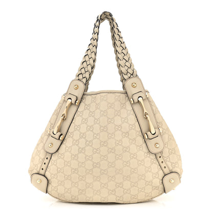 Gucci Guccissima Small Pelham Shoulder Bag Off White 1 of 13