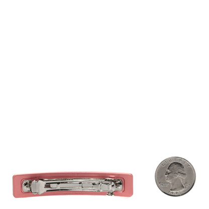 Hermes Aluminium Caprice Hair Clip Rose Casaque 2 of 4