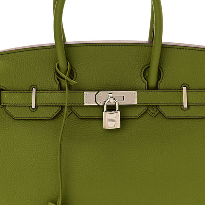 Hermes Togo Birkin 30 Vert Anis 8 of 11
