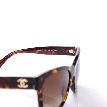 Chanel Acetate Runway Square Sunglasses 5380 Dark Tortoise 6 of 8