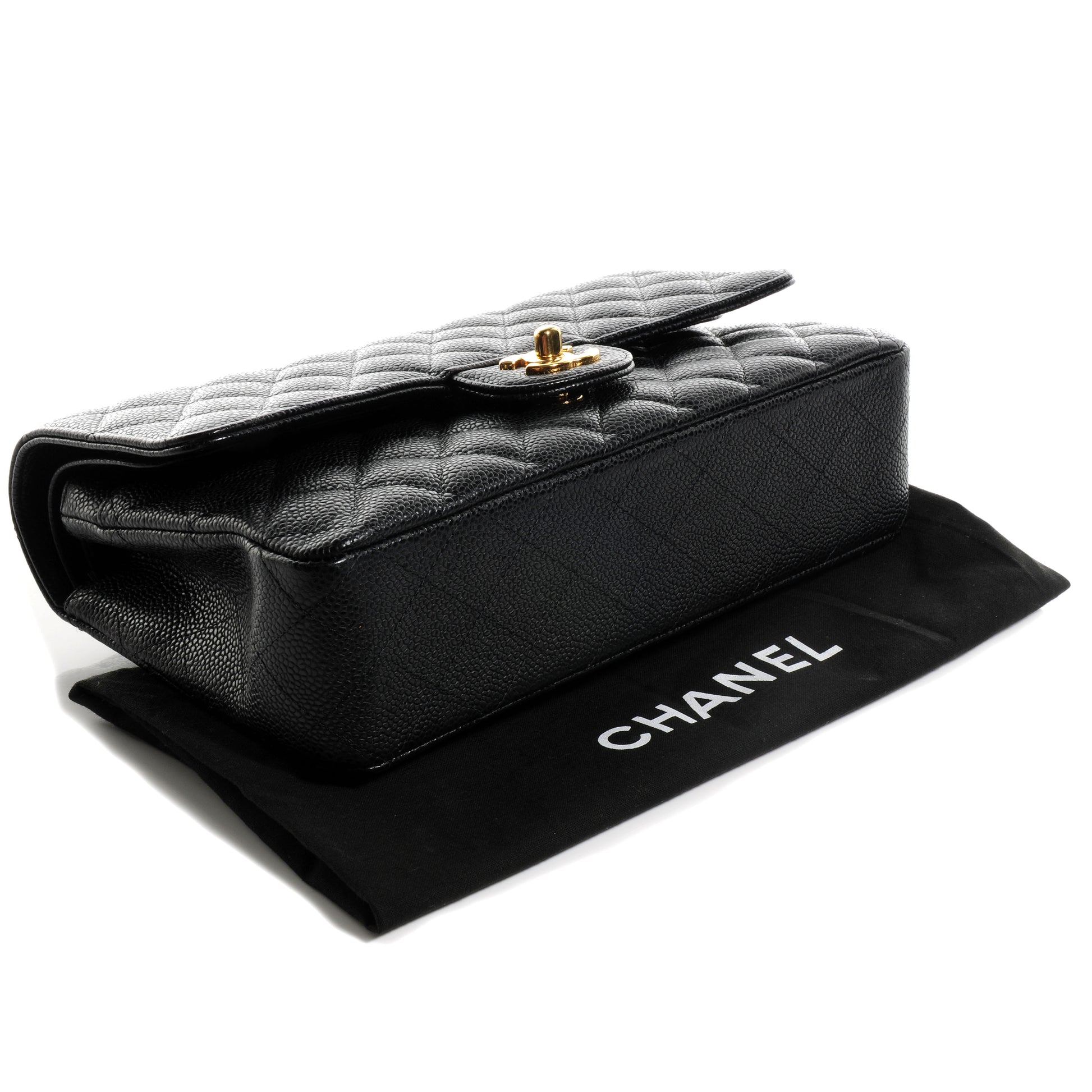 Chanel Caviar Quilted Medium Double Flap Black 4 of 8