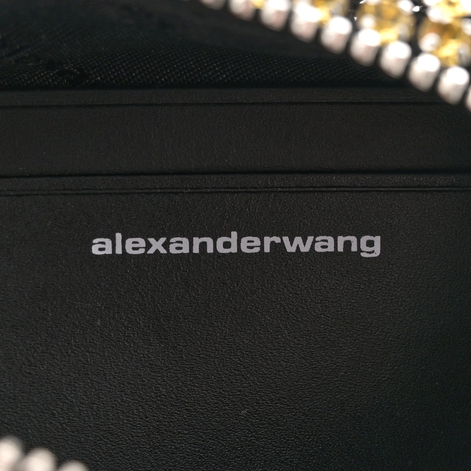 Alexander Wang Mesh Crystal Rhinestone Mini Heiress Pouch Porcelain 6 of 10