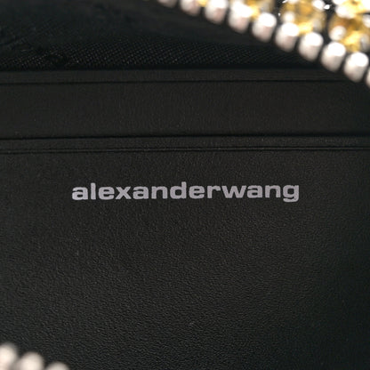 Alexander Wang Mesh Crystal Rhinestone Mini Heiress Pouch Porcelain 6 of 10
