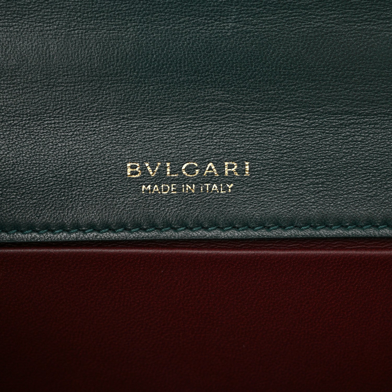 Bulgari Nappa Monochrome Serpenti Forever Large Maxi Chain Crossbody Bag Forest Emerald 7 of 11