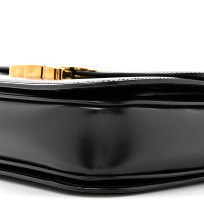 Celine Shiny Calfskin Medium Triomphe Black 10 of 11