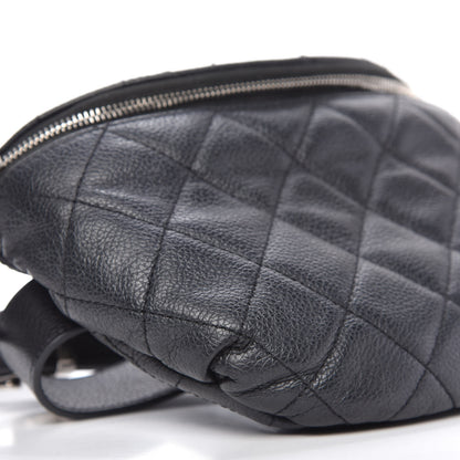 Chanel Grained Calfskin Quilted Waist Belt Bag Black 6 of 11