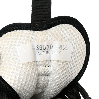 Chanel Velvet Calfskin Mixed Fibers CC Sneakers 38.5 Ivory Black 6 of 12