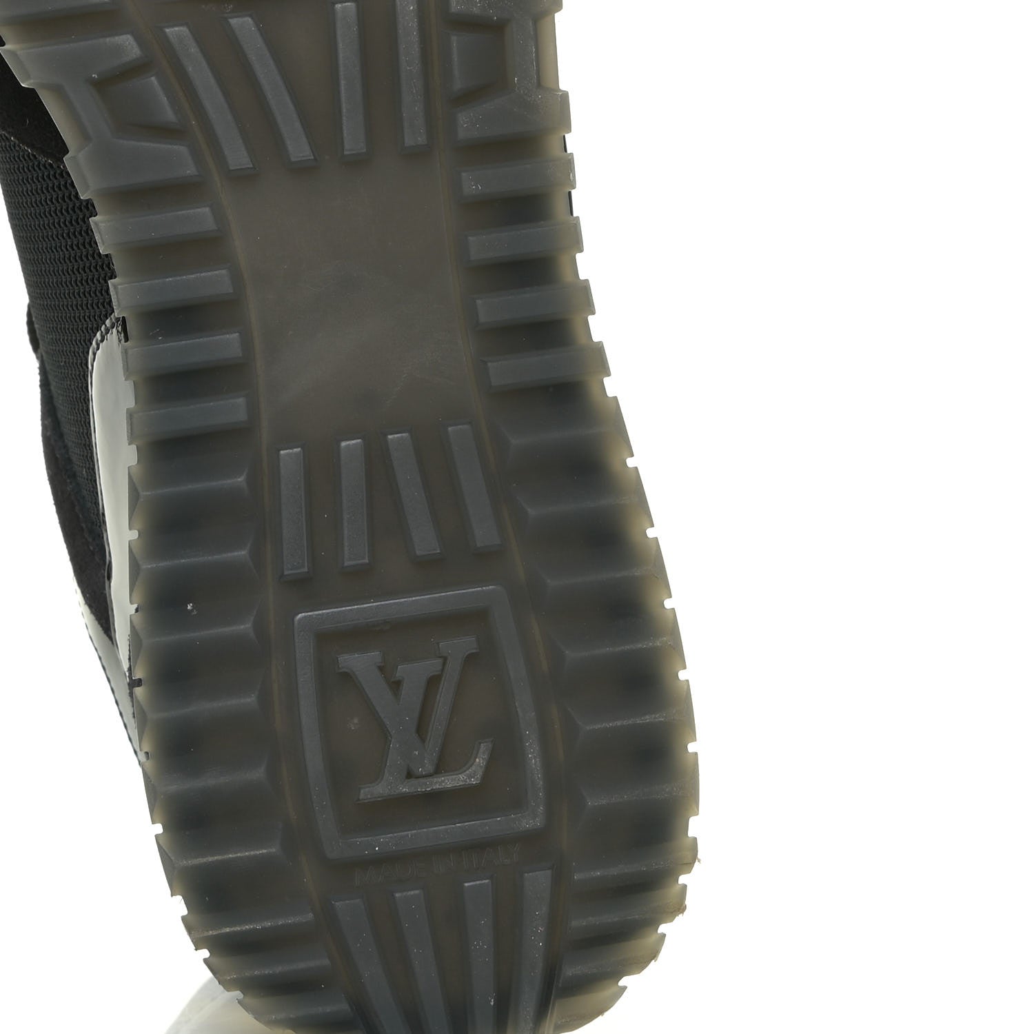 Louis Vuitton Suede Monogram Run Away Sneakers 38 Black 10 of 12