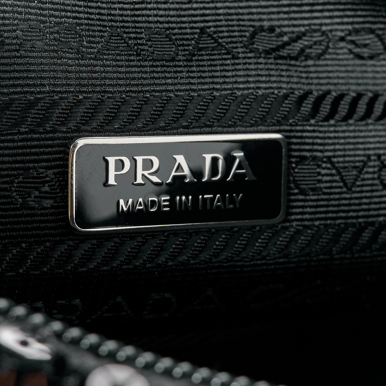 Prada Paillettes Sequin Mini Re-Edition 2000 Bag Black White 6 of 11