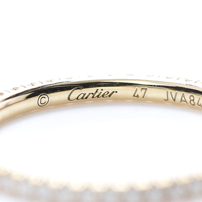 Cartier 18K Yellow Gold Diamond Etincelle De Eternity Ring 47 4 4 of 6