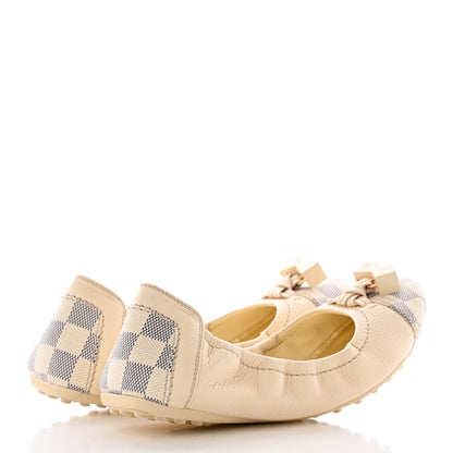 Louis Vuitton Damier Azur Lovely Ballet Flats 37.5 4 of 21