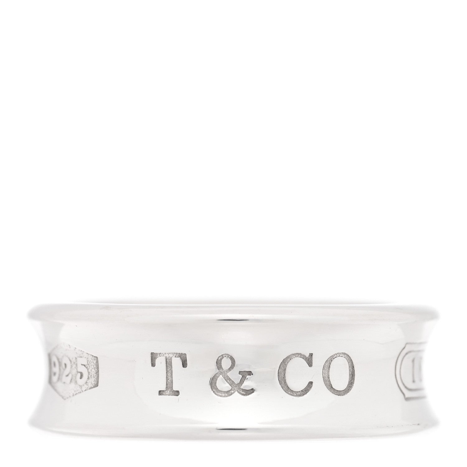 Tiffany Sterling Silver 1837 Band Ring 53 6.25 1 of 4