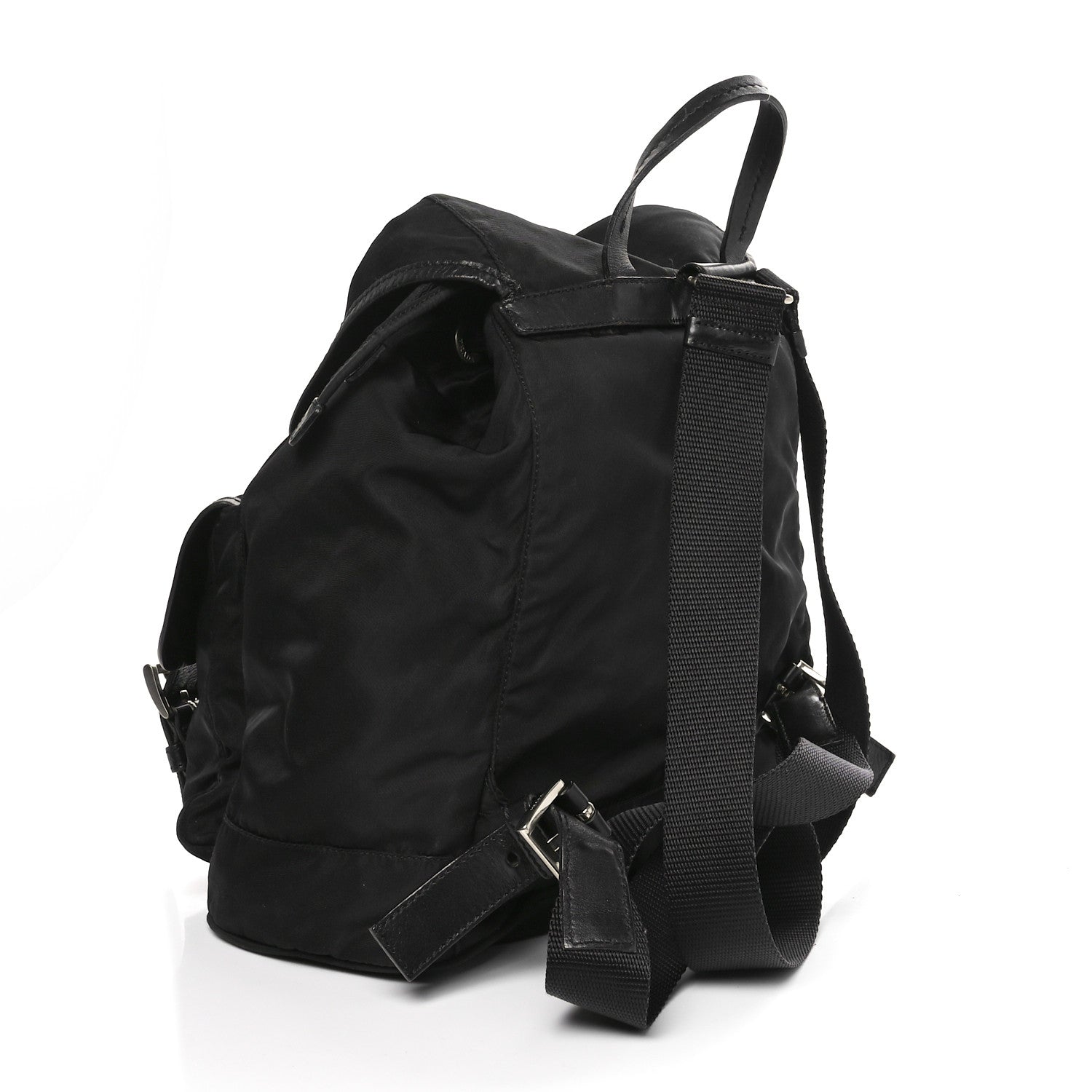 Prada Tessuto Nylon Vela Medium Backpack Black 3 of 9