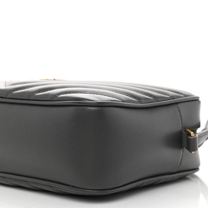 Saint Laurent Calfskin Matelasse Monogram Lou Camera Bag Dark Smog 8 of 8
