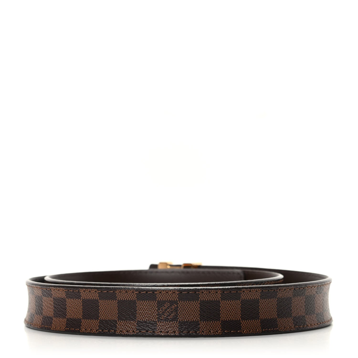 Louis Vuitton Mini Damier Ebene 25mm LV Initiales Belt 85 34 2 of 6