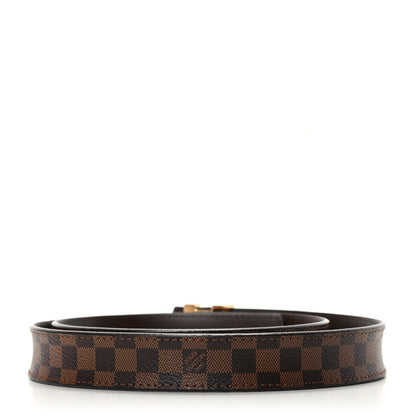 Louis Vuitton Mini Damier Ebene 25mm LV Initiales Belt 85 34 2 of 6