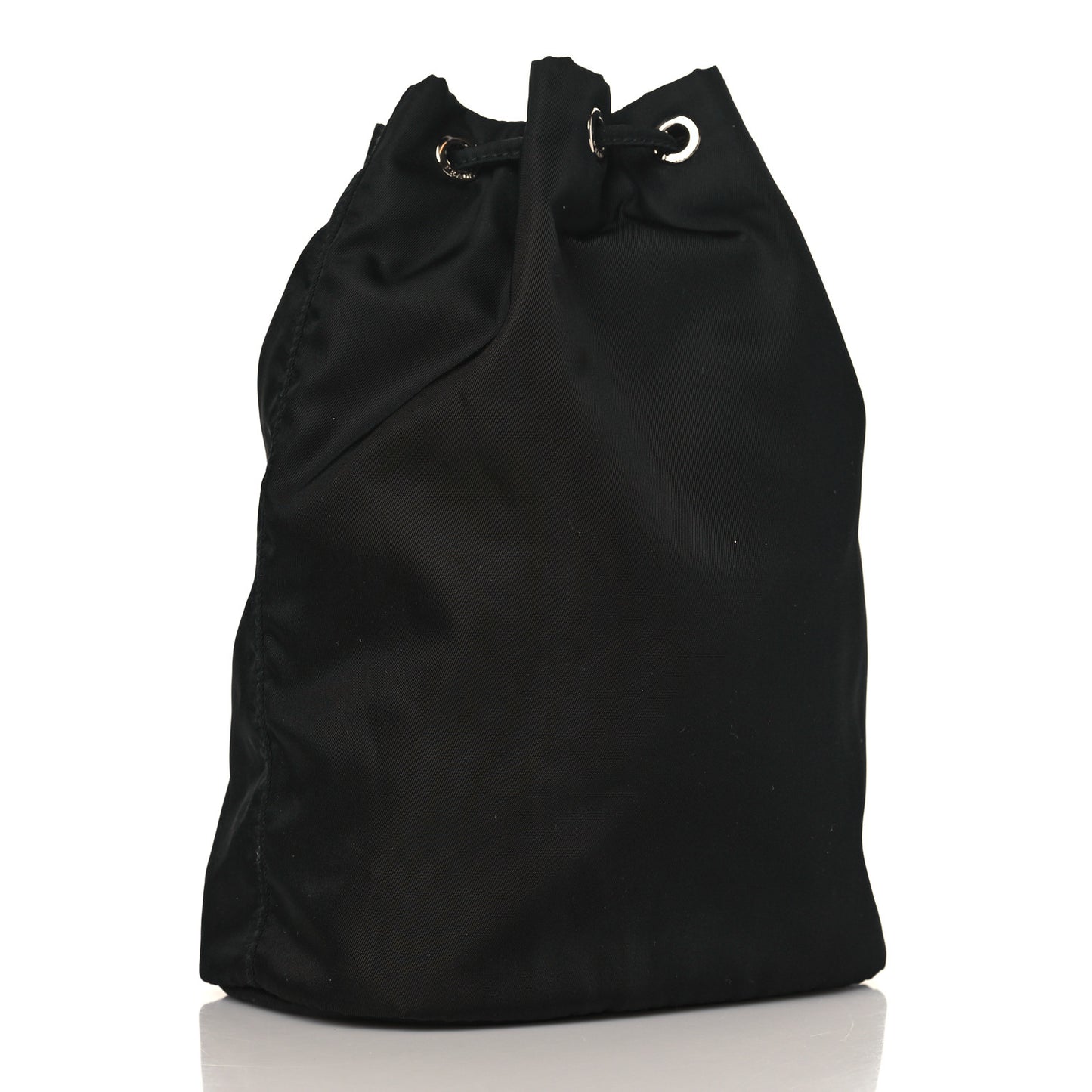 Nylon Vela Drawstring Pouch Black