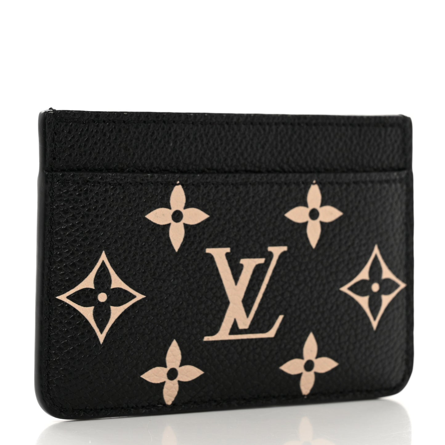 LOUIS VUITTON Empreinte Card Holder Black Beige