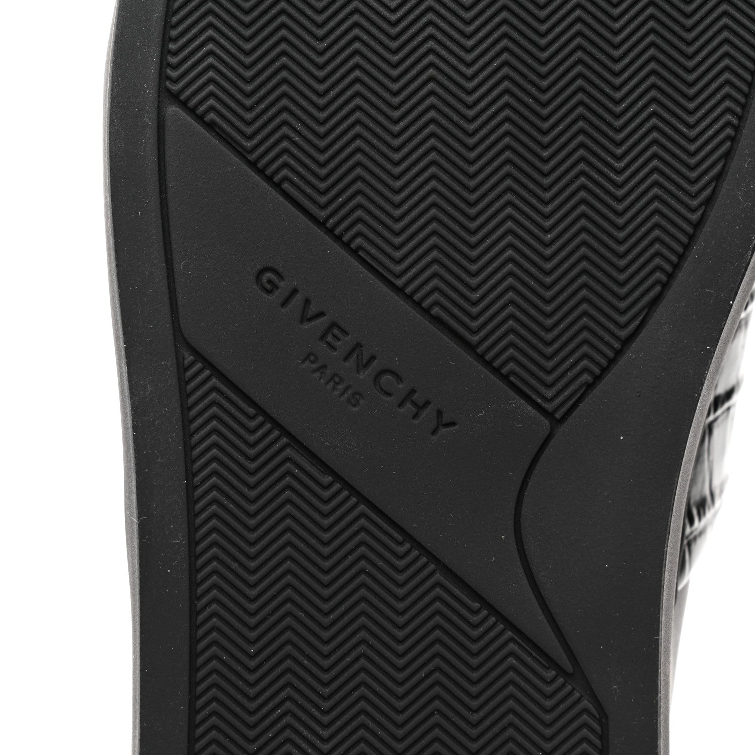 Givenchy Calfskin Crocodile Embossed Mens Urban Street Sneakers 41 Black 6 of 10