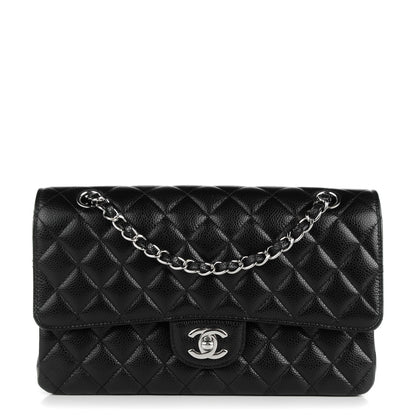 Chanel Caviar Quilted Medium Double Flap Black 1 of 9