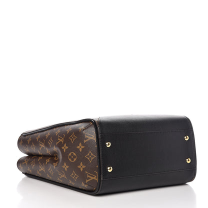 Louis Vuitton Calfskin Monogram Kimono Tote Black 4 of 8