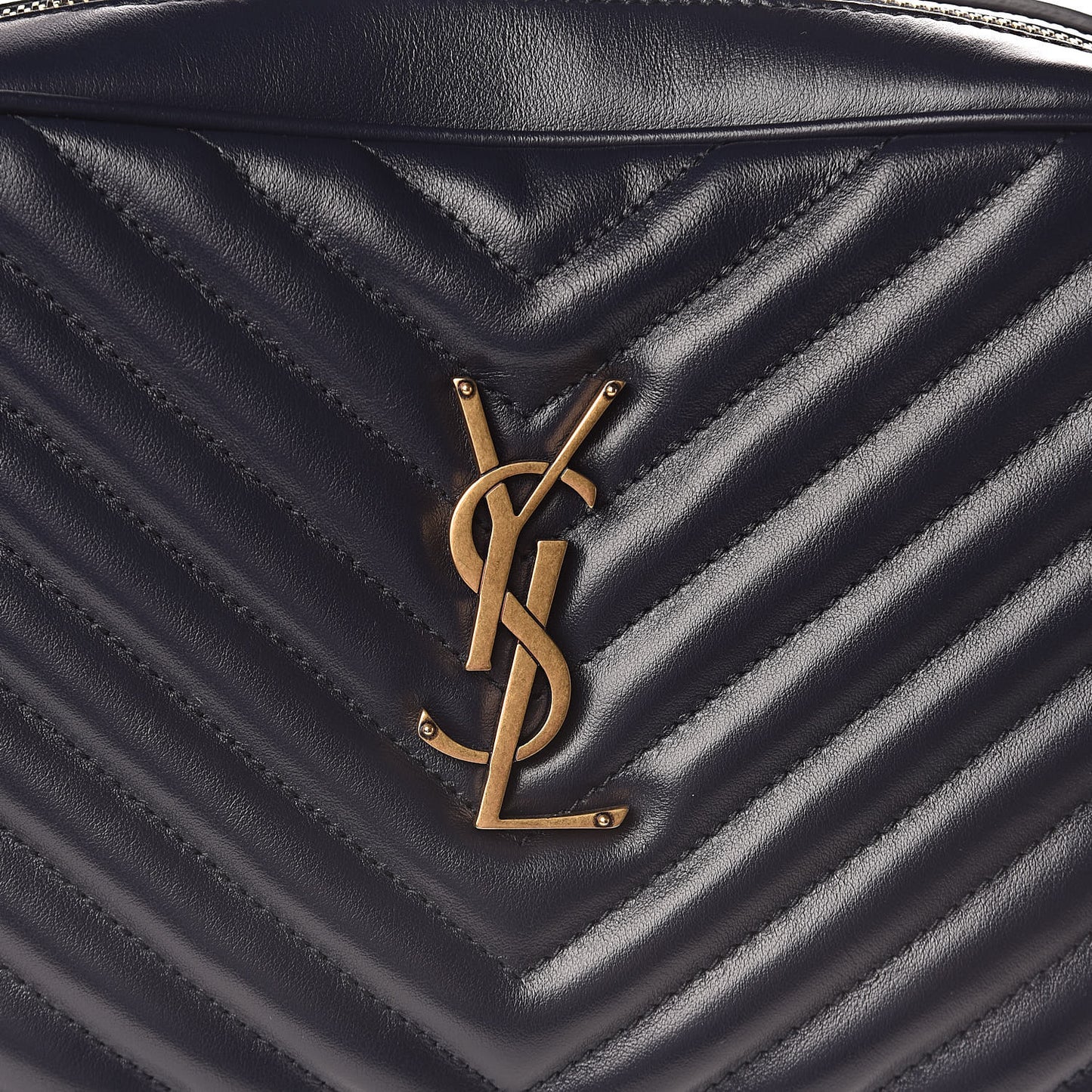 Calfskin Matelasse Lou Camera Bag Navy