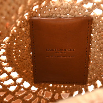 Saint Laurent Raffia Sac Round Naturel 6 of 9