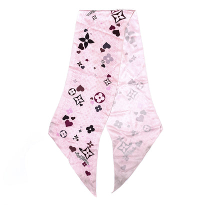 Louis Vuitton Silk Floral Scarf Pink 2 of 4