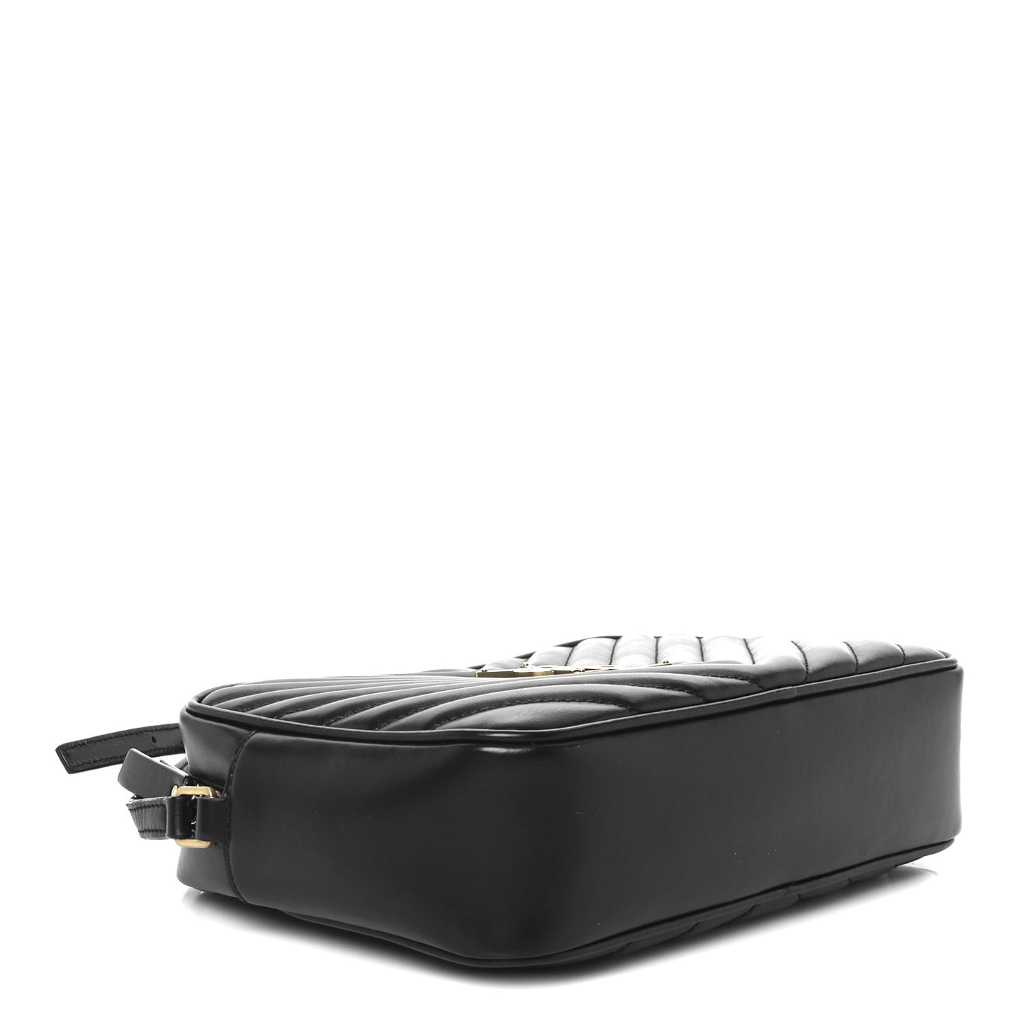 Calfskin Matelasse Monogram Lou Camera Bag Black
